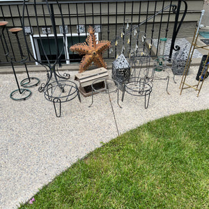 Plant Holder Grouping (metal stands and more) - J543