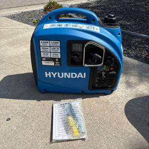 Like new Hyundai gas powered generator - C833