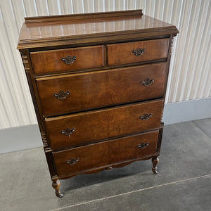 Antique Queen Anne style solid wood dresser - U807