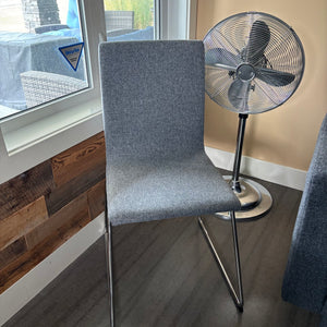 Home Grouping (gray fabric chair and floor fan) S626