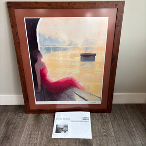 2 Emile Bellet Art Prints (1 framed, 1 Unframed ) S631