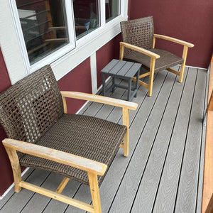 3 Piece Patio Grouping(chairs have wear on arms) S729