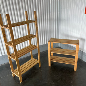 Set of 2 wooden shelves - U849