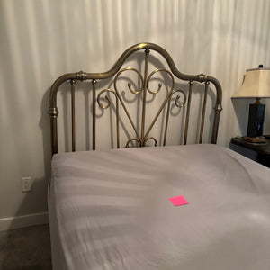 C706 Vintage brass double bed frame (frame only, mattress not included)