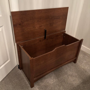 C708 Vintage wooden storage chest (89" x 38" x 19")