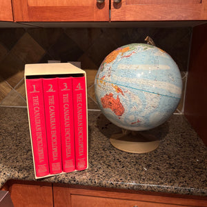 C717 Home Grouping (box set of Canadian Encyclopedias and globe)