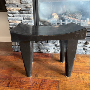 C774A Vintage petrified wood stool