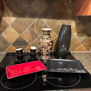 C780 Home Decor Grouping (serving plates, vase and more)