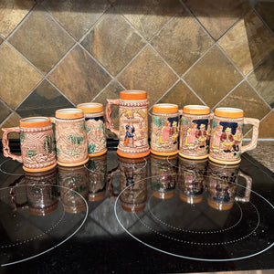 C783 Vintage Grouping (set of 7 beer steins, made in Japan)
