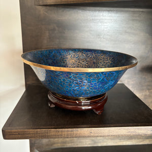 C794 Vintage Cloisonne 8" bowl