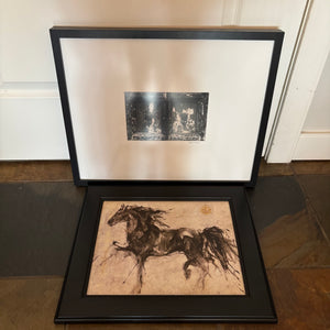 C817 Artwork Grouping(Lepa Zena print by Marta Gottfried and black and white print)