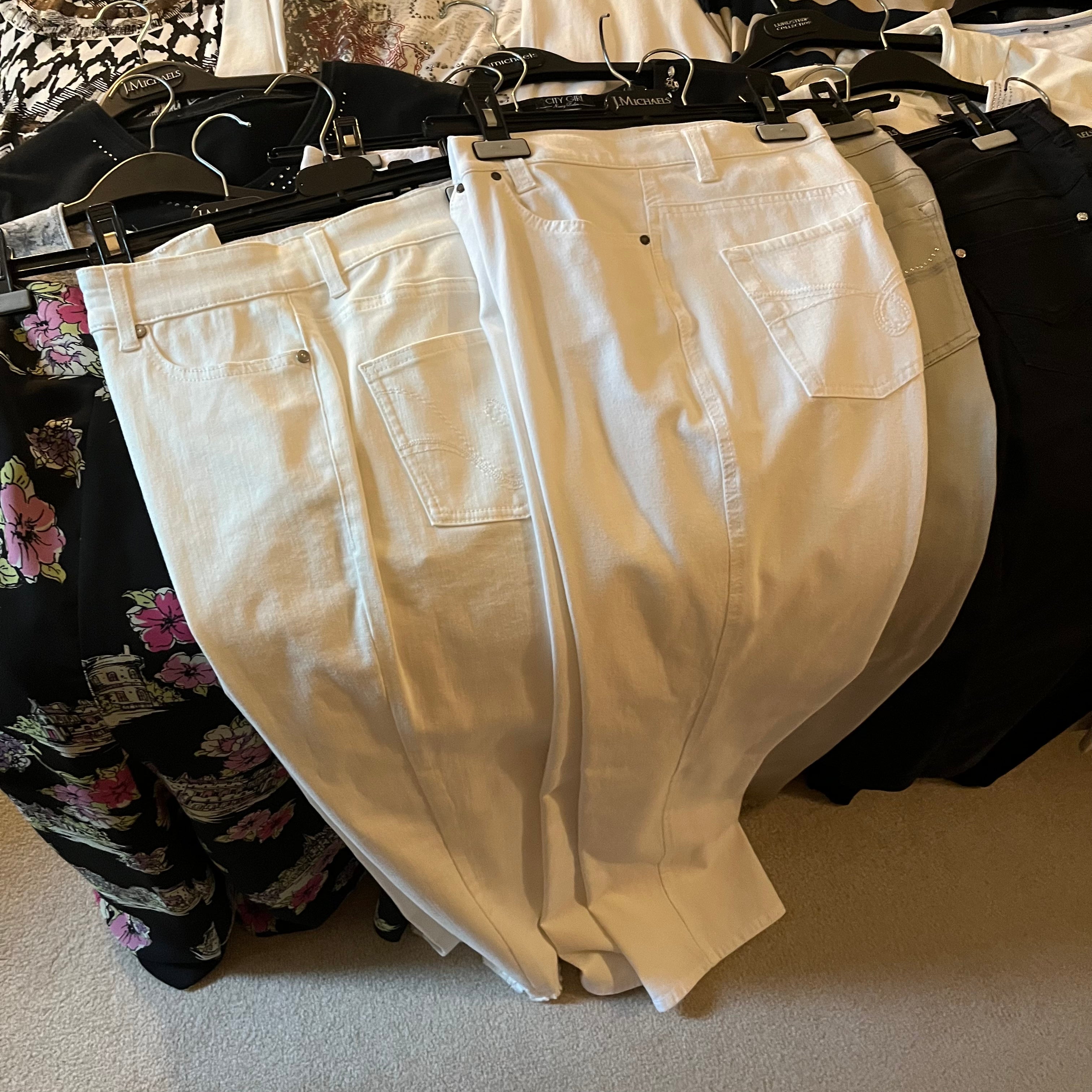 E529 Womens Clothing grouping (tops and bottoms, Picoune, Bella+Canvas and more)
