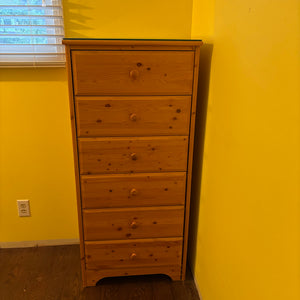W564 Simple Pine dresser with Glass top