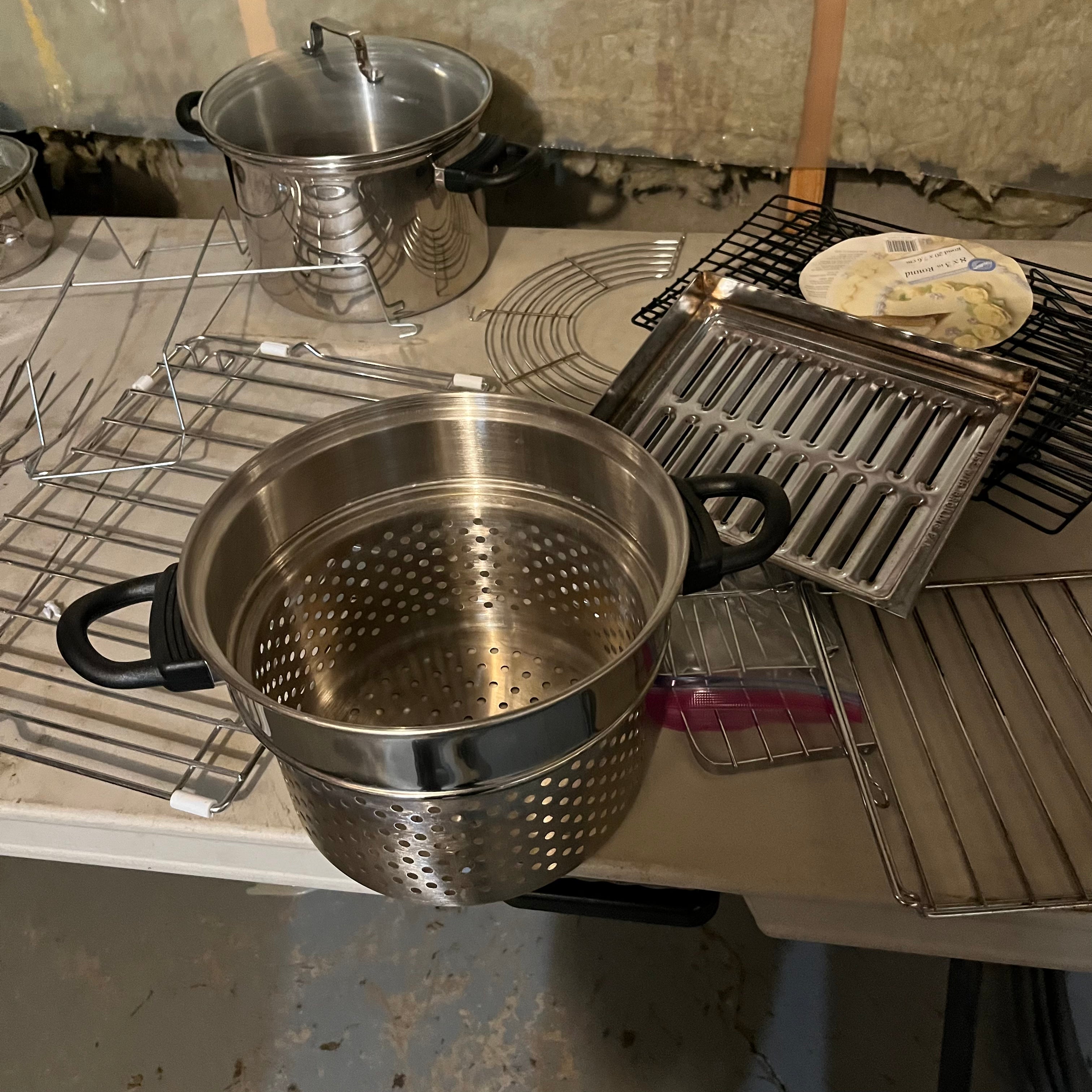 W703 Kitchen Grouping (egg poacher as is) ***table not included