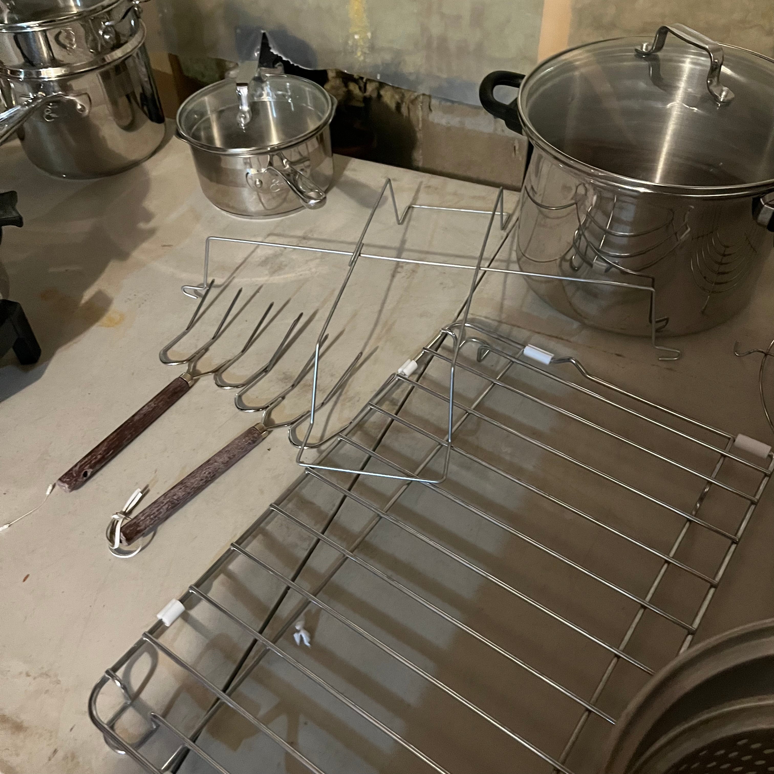 W703 Kitchen Grouping (egg poacher as is) ***table not included
