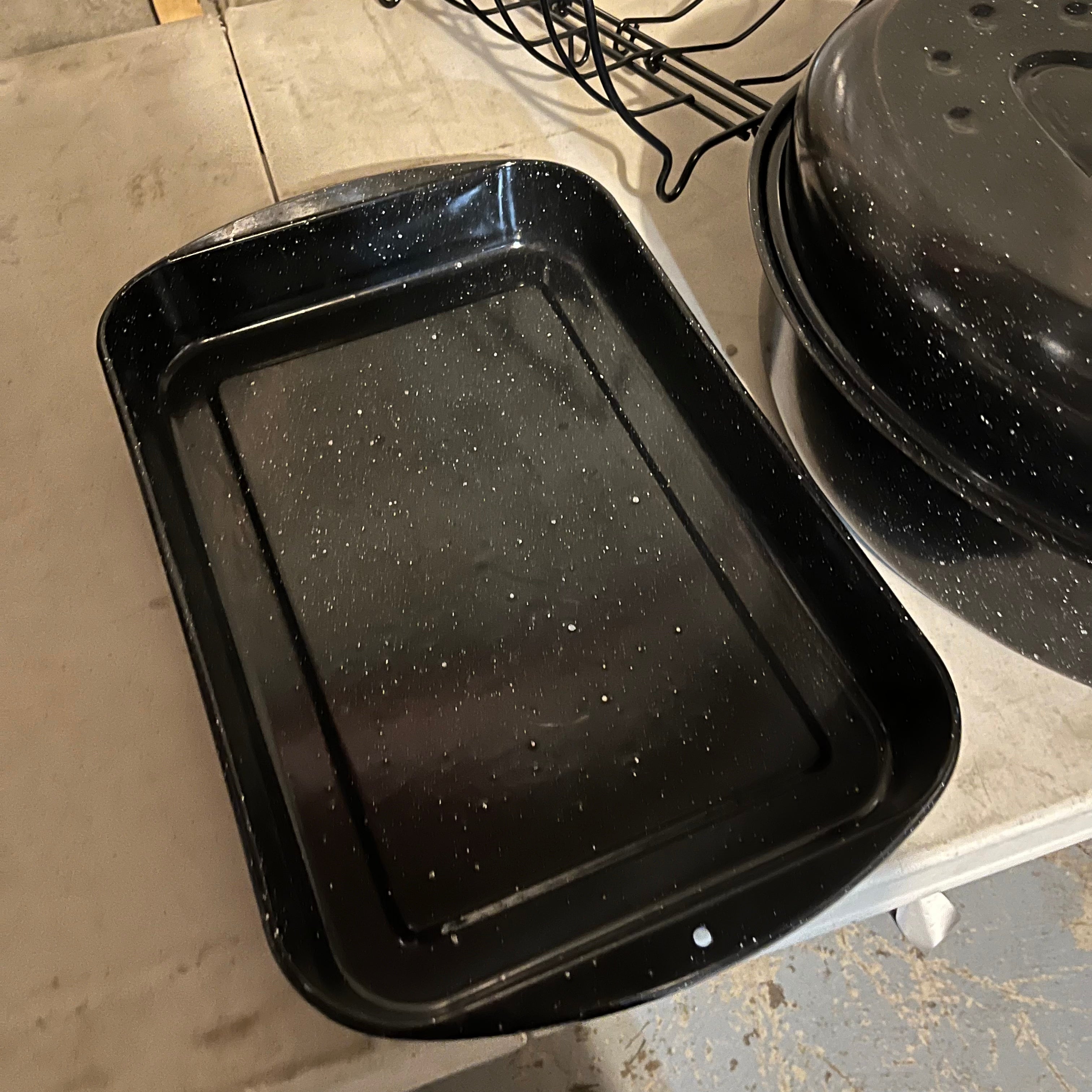 W706 Kitchen Grouping (enamel roasting pans)