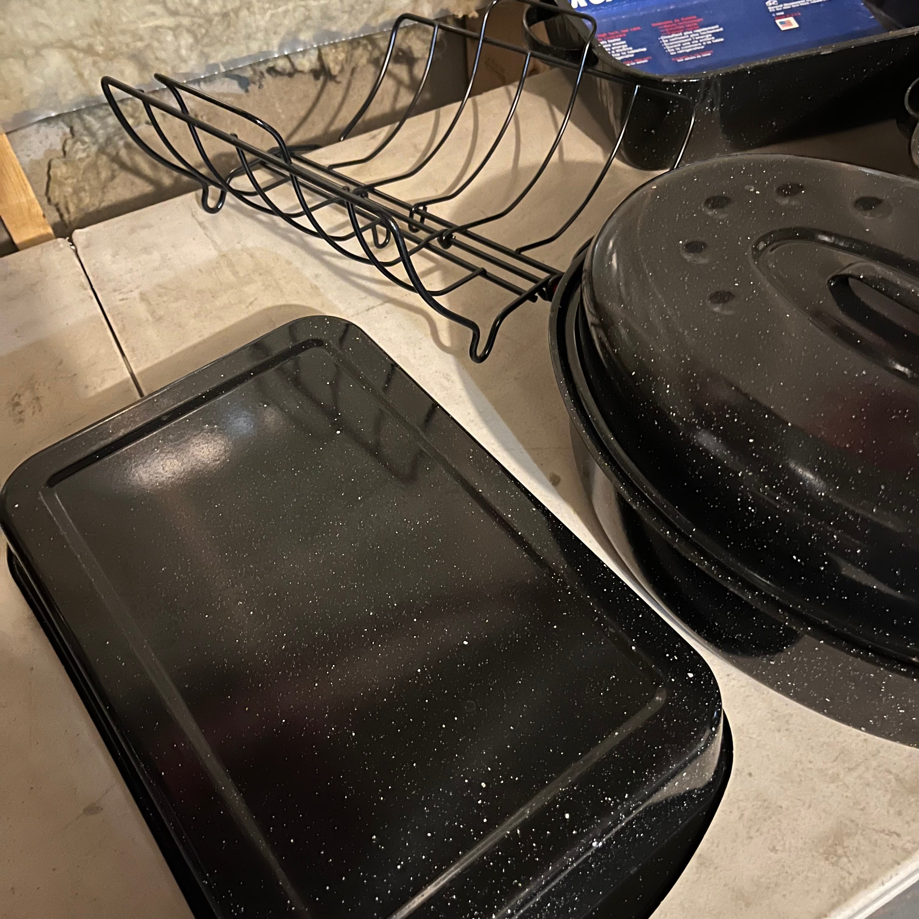 W706 Kitchen Grouping (enamel roasting pans)