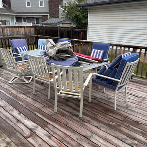 W597 As is patio furniture grouping