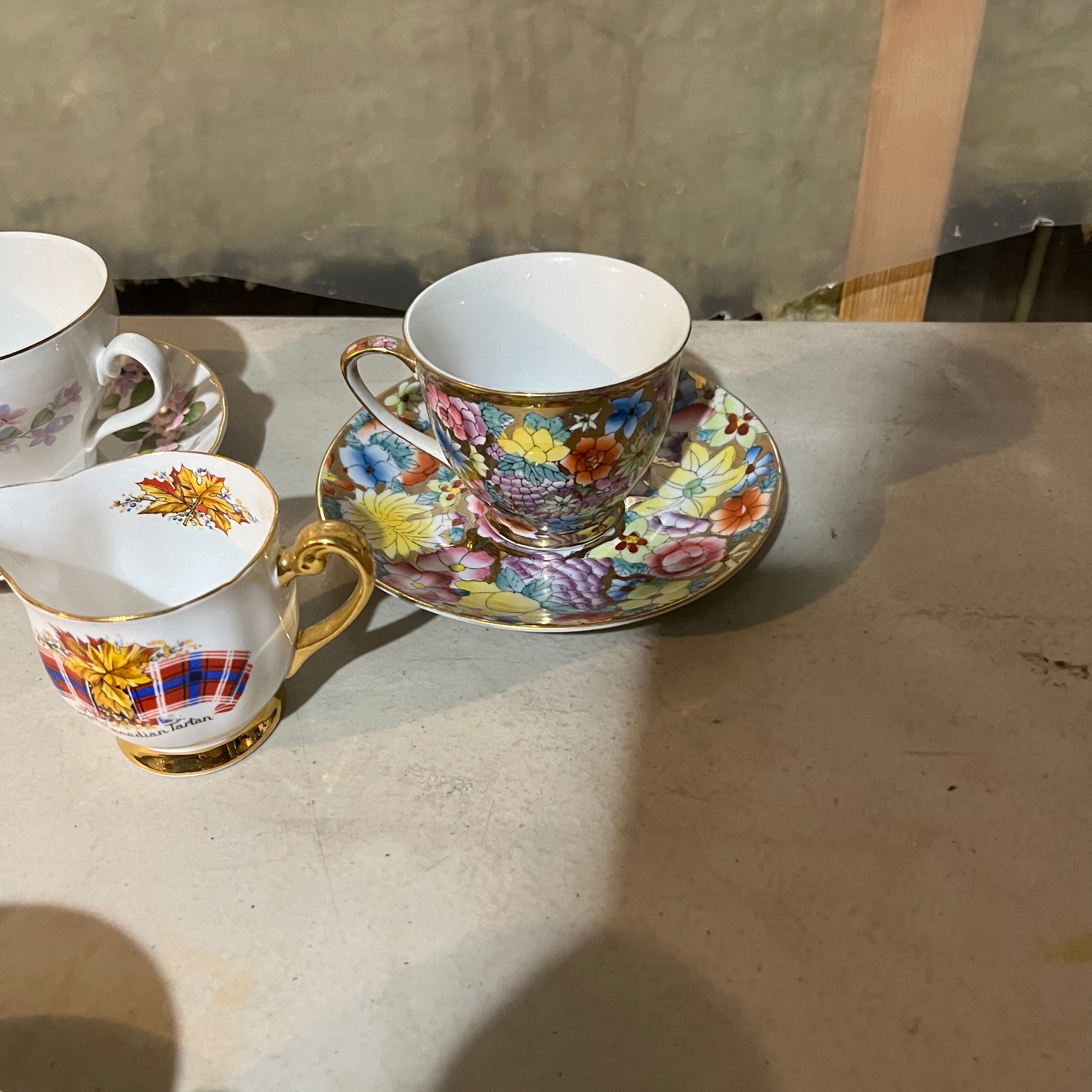 W721 Vintage Teacups and more grouping