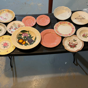 W722 Vintage Plates Grouping