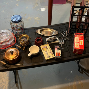 W725 Bar Accessories Grouping (wine rack, corkers, and more) ***table not included