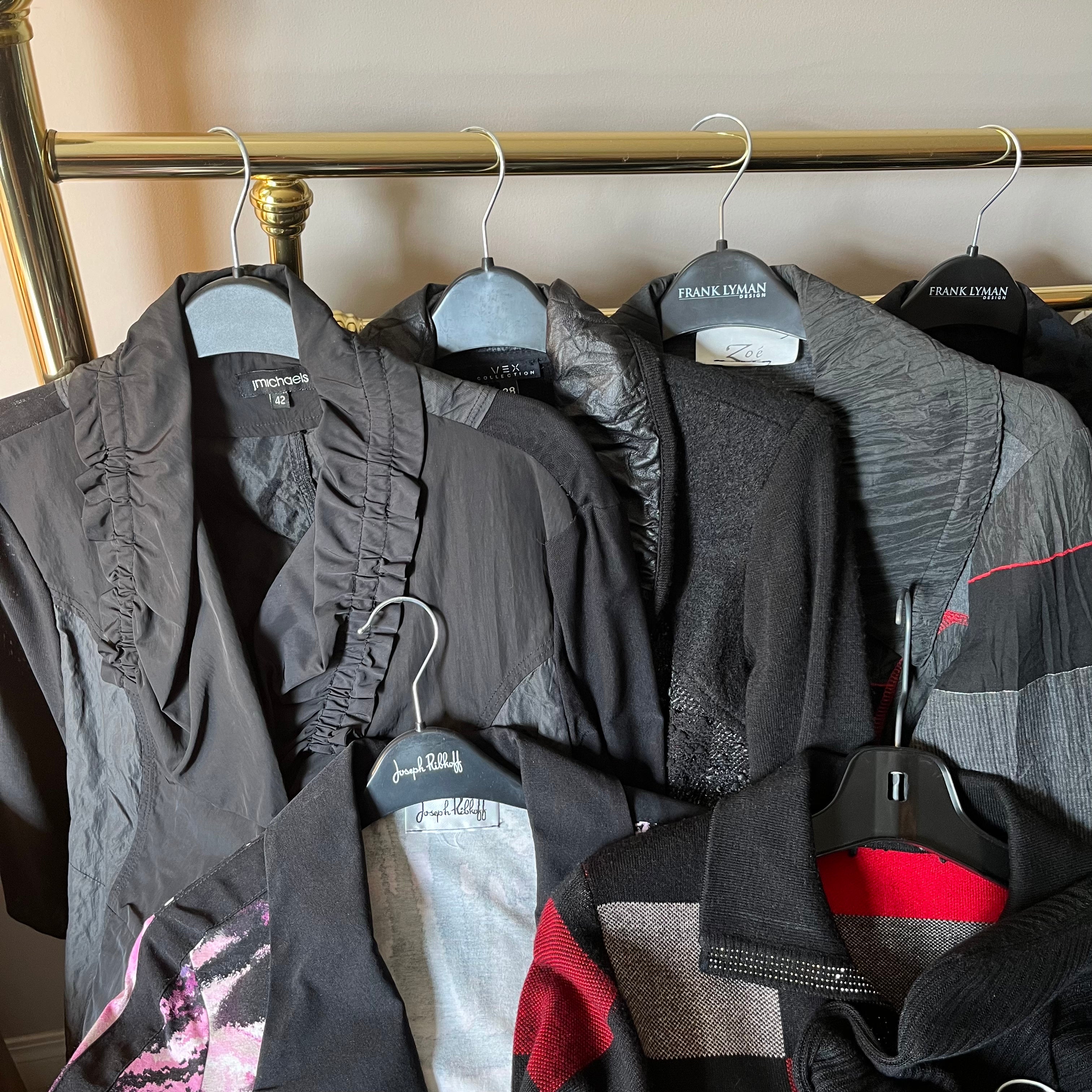 E537 Womens Clothing Grouping (dark tones, Olsen Europe, Frank Lyman and more)