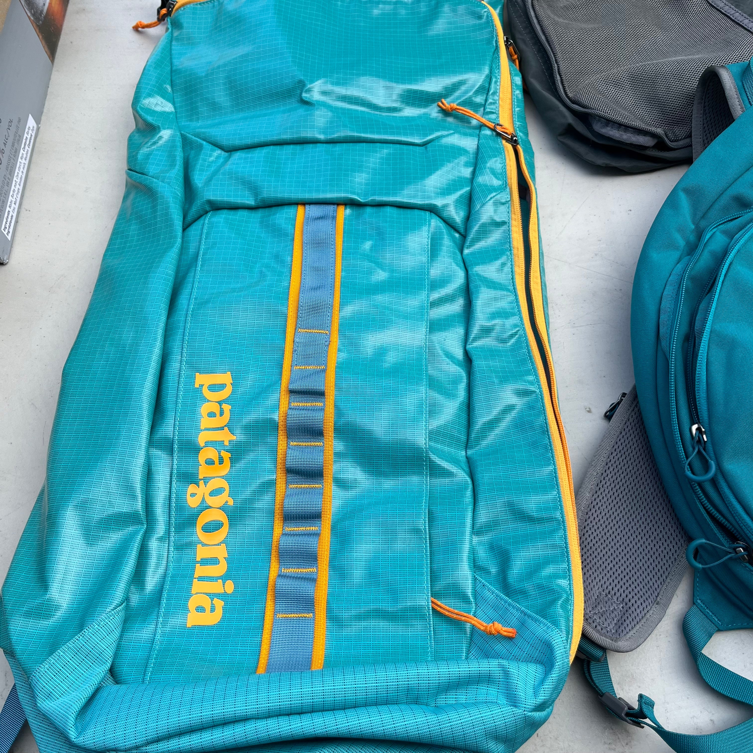 D601 Bag grouping (Patagonia 25L black hole pack and more)