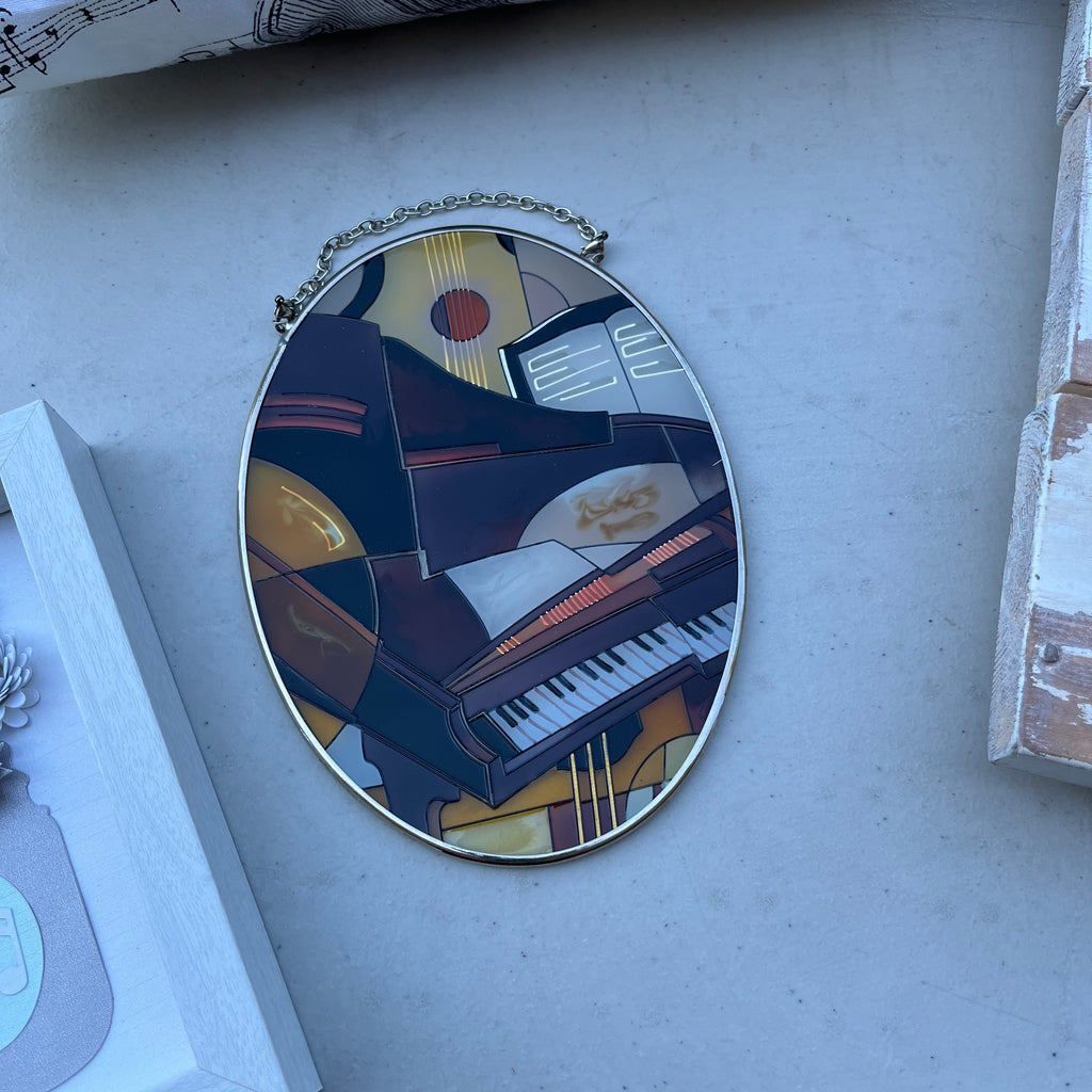 D633 Music themed home decor grouping