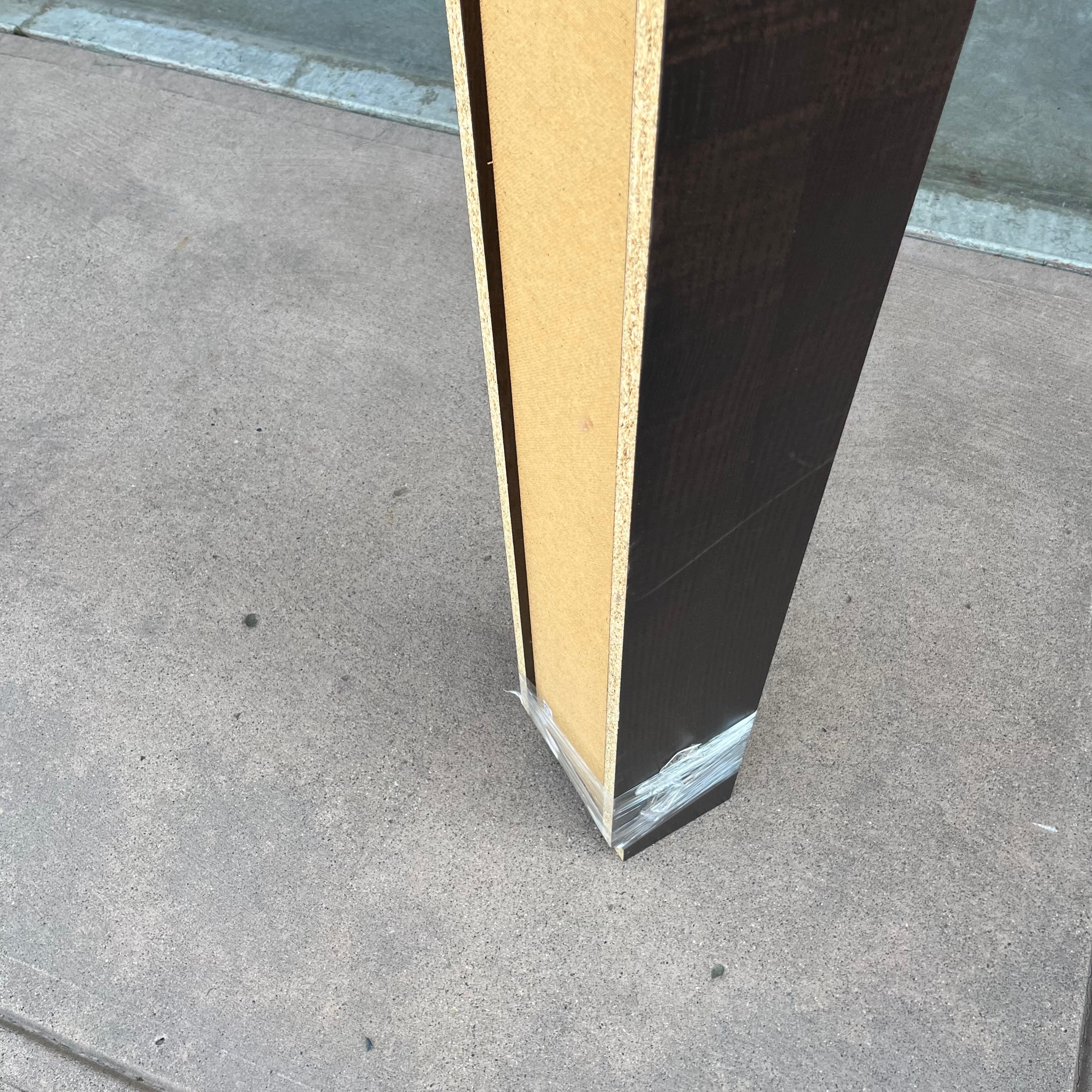 D636 79” tall espresso CD stand