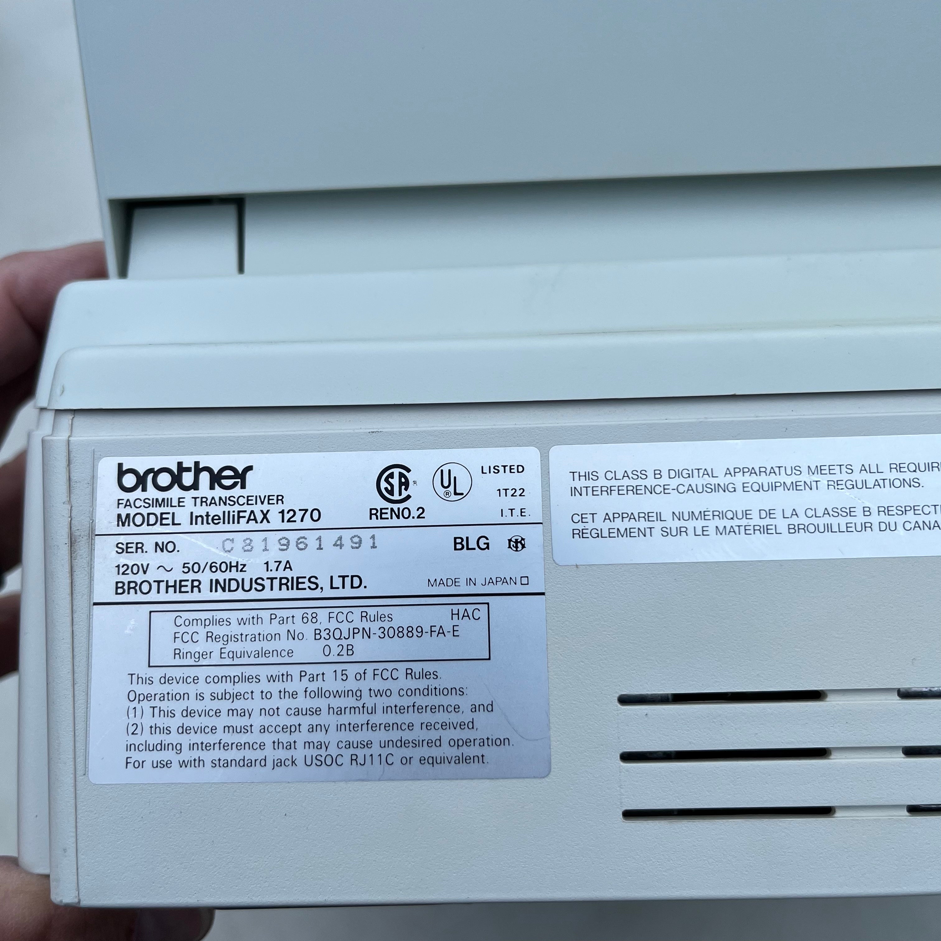 D640 Brother fax machine