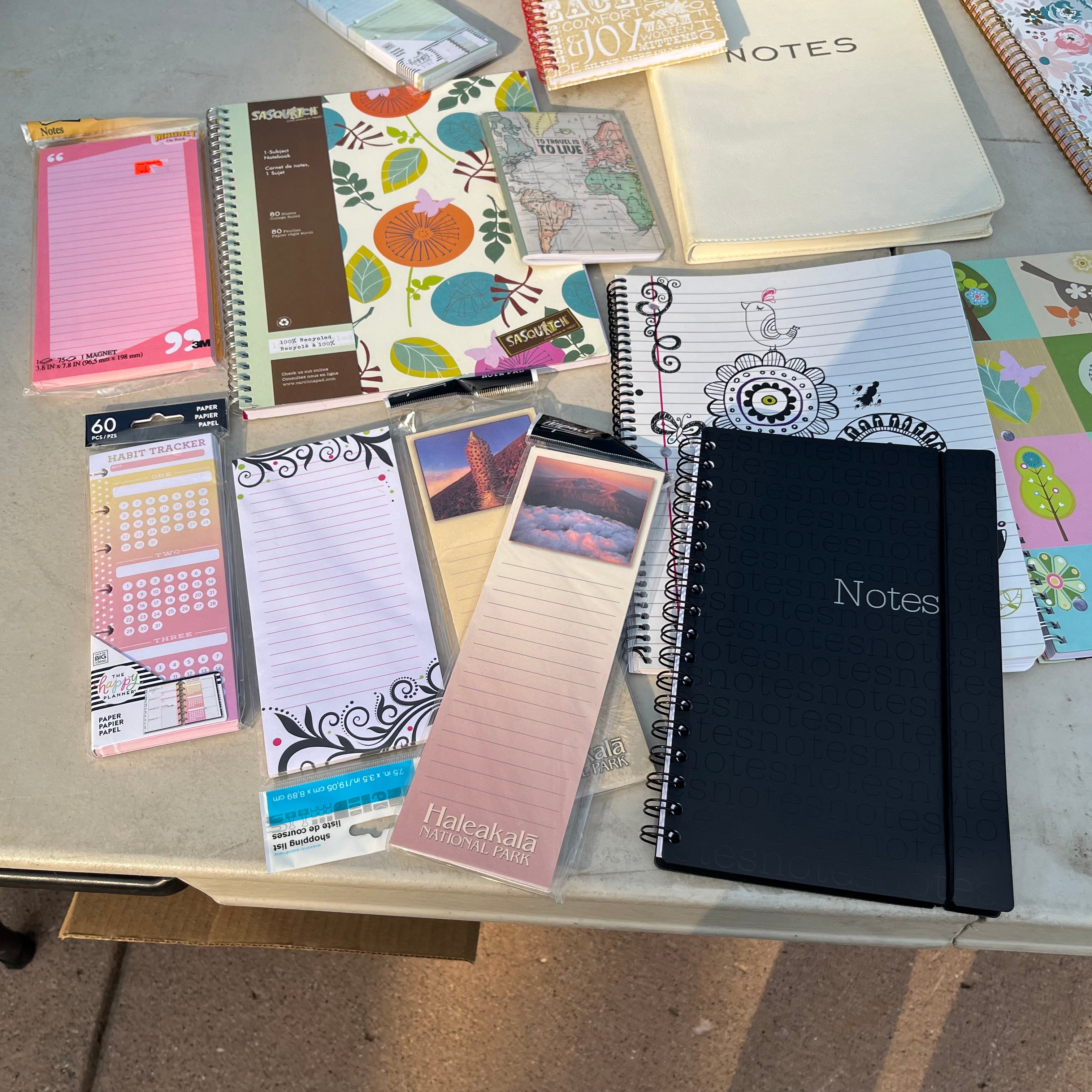 D642 Notebooks and more grouping (table not included)