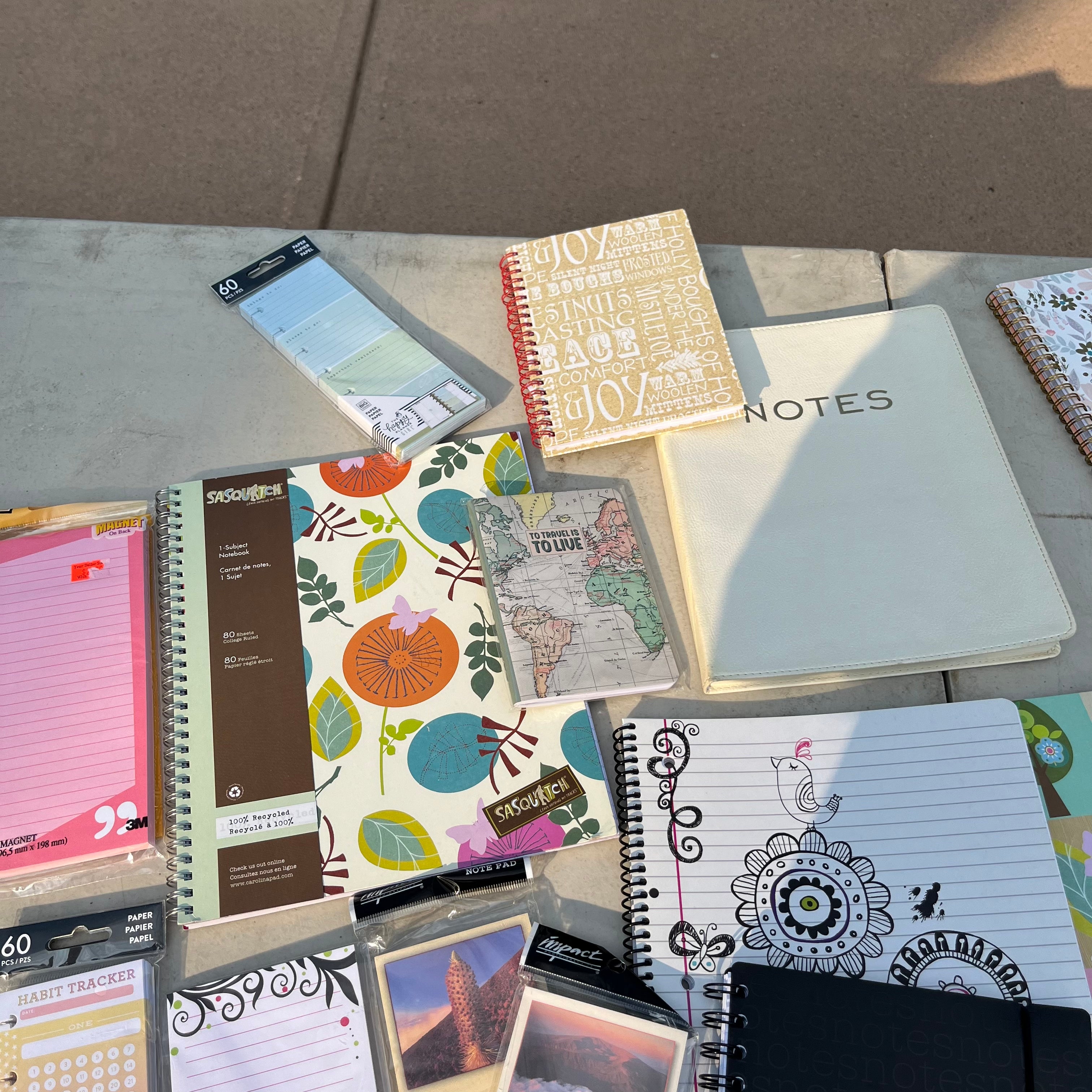 D642 Notebooks and more grouping (table not included)