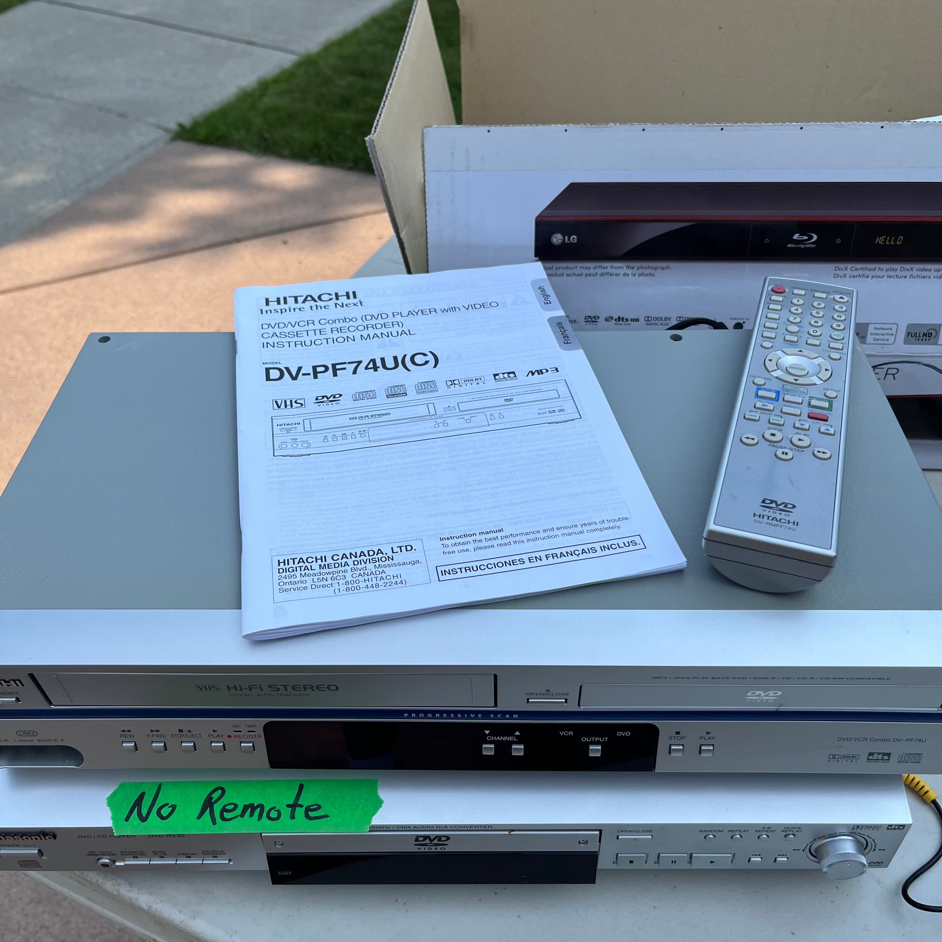 D650 DVD players (1 has no Remote)