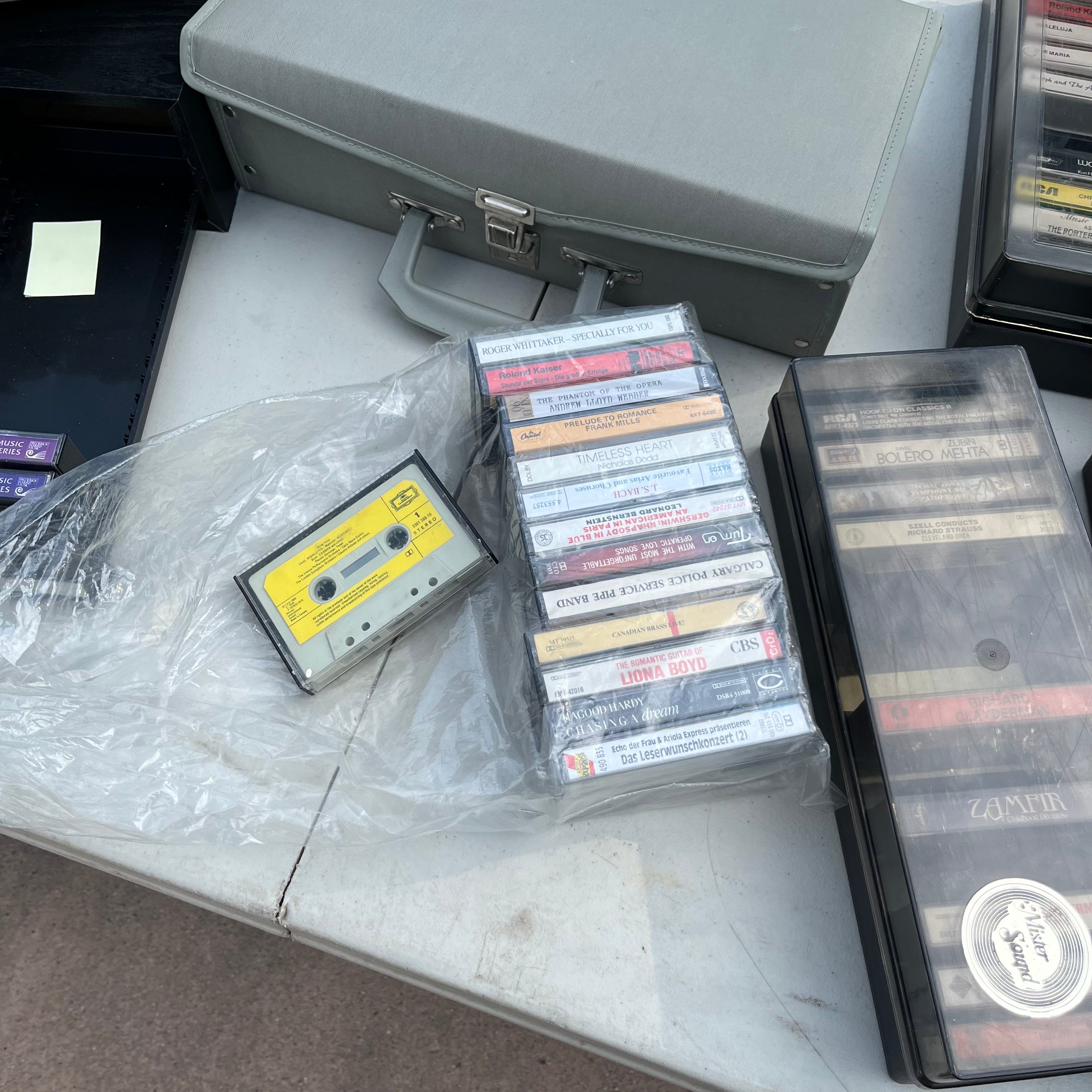 D654 Cassette Player and cassette collection