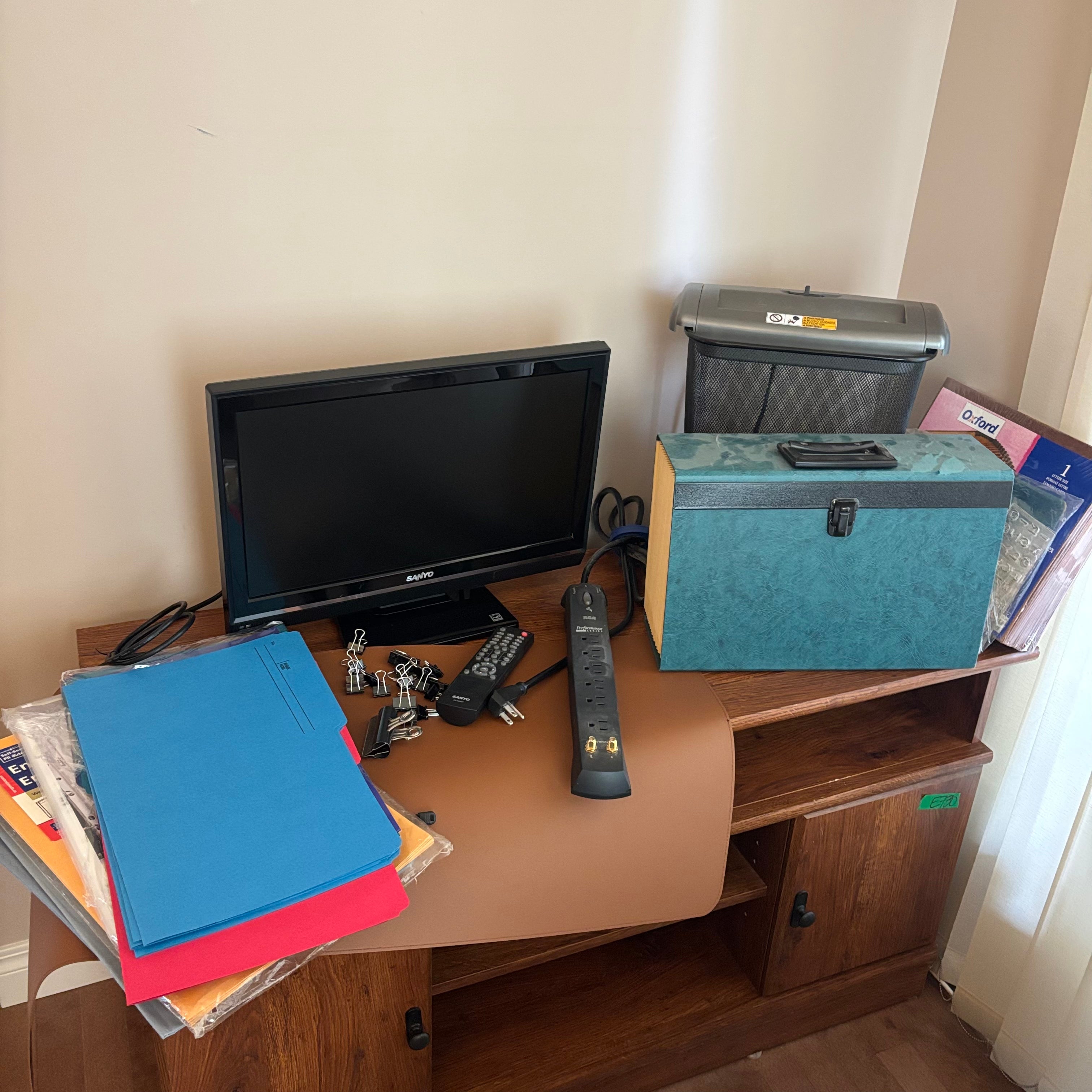 E733 Office Grouping (shredder and more) (cabinet not included)