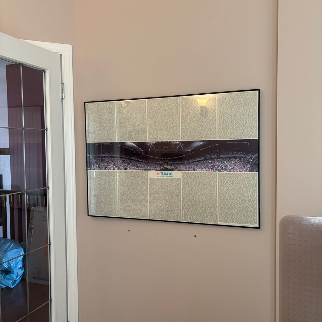 E734 Calgary Olympics framed poster
