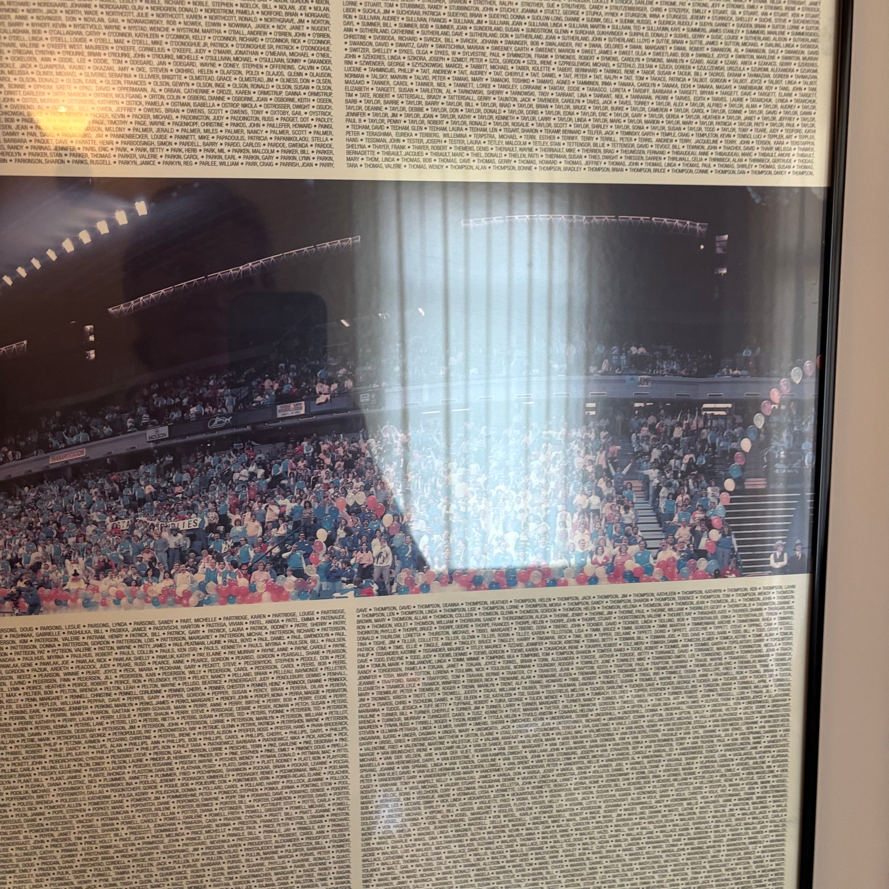 E734 Calgary Olympics framed poster