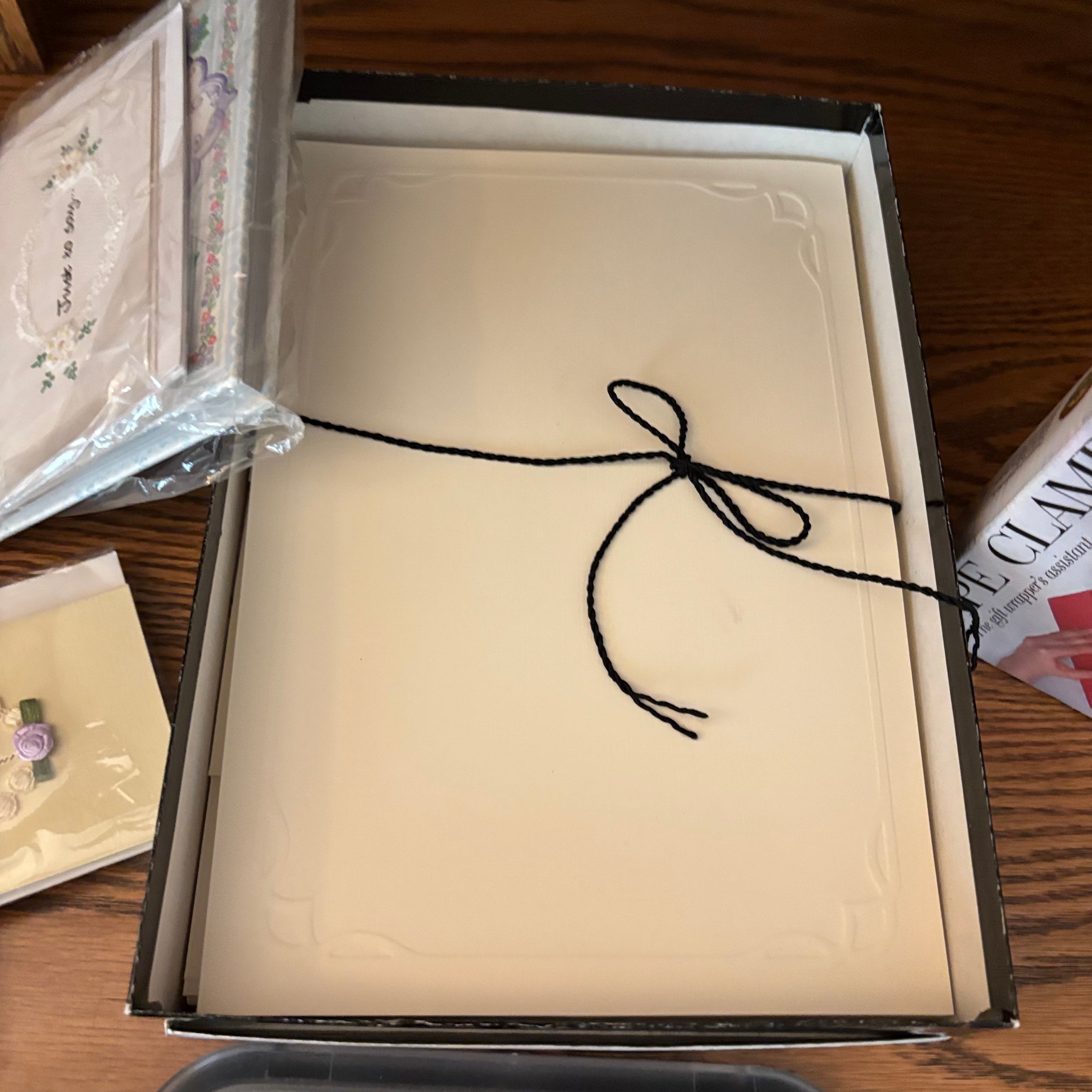 E736 Stationery Grouping (greeting cards and more, desk not included)
