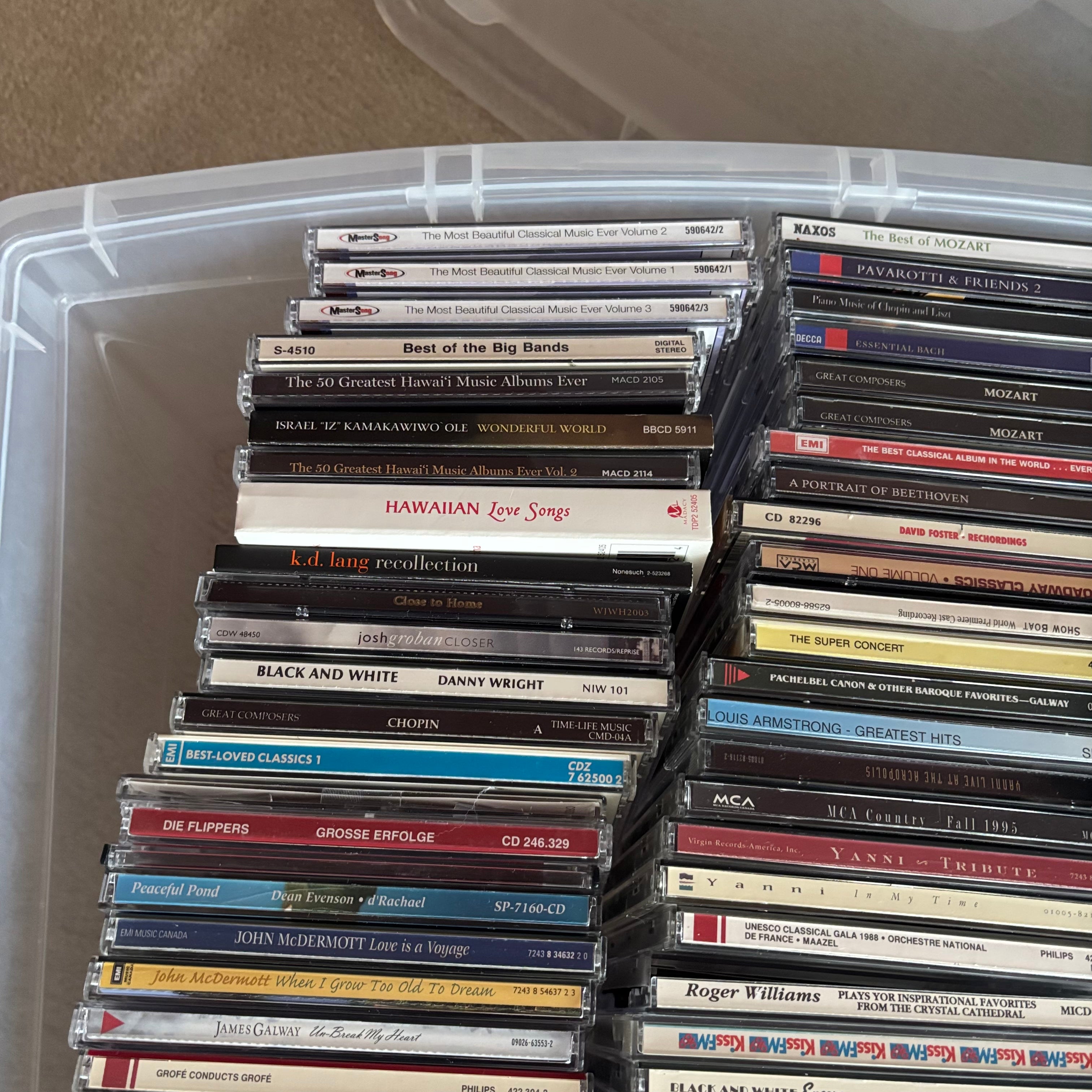 E757 CD and cassette grouping with storage
