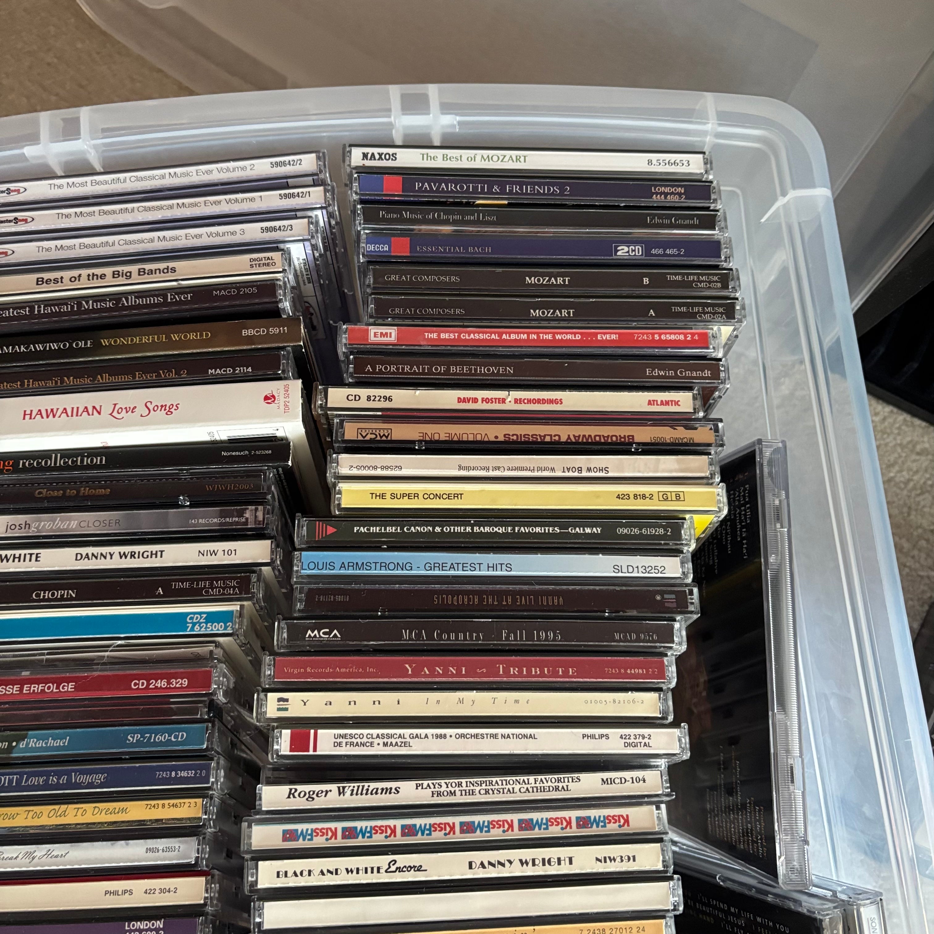 E757 CD and cassette grouping with storage