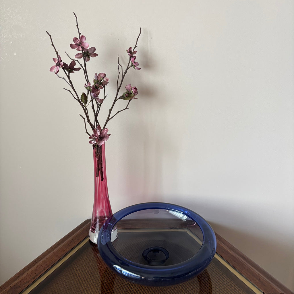 E760 Vintage Holmegaard Art Glass large Provence Bowl grouping