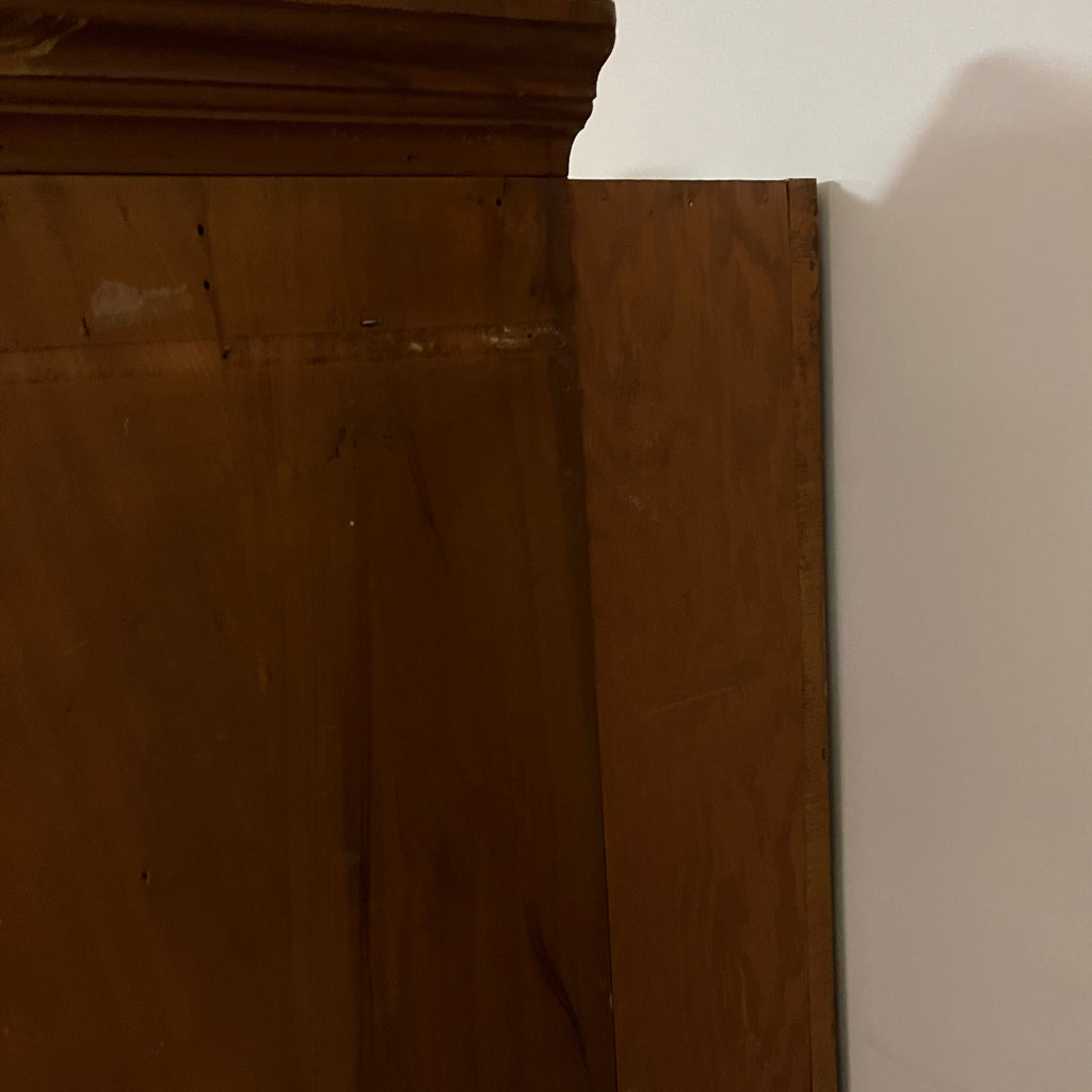 F509 Vintage solid wood armoire (no key)