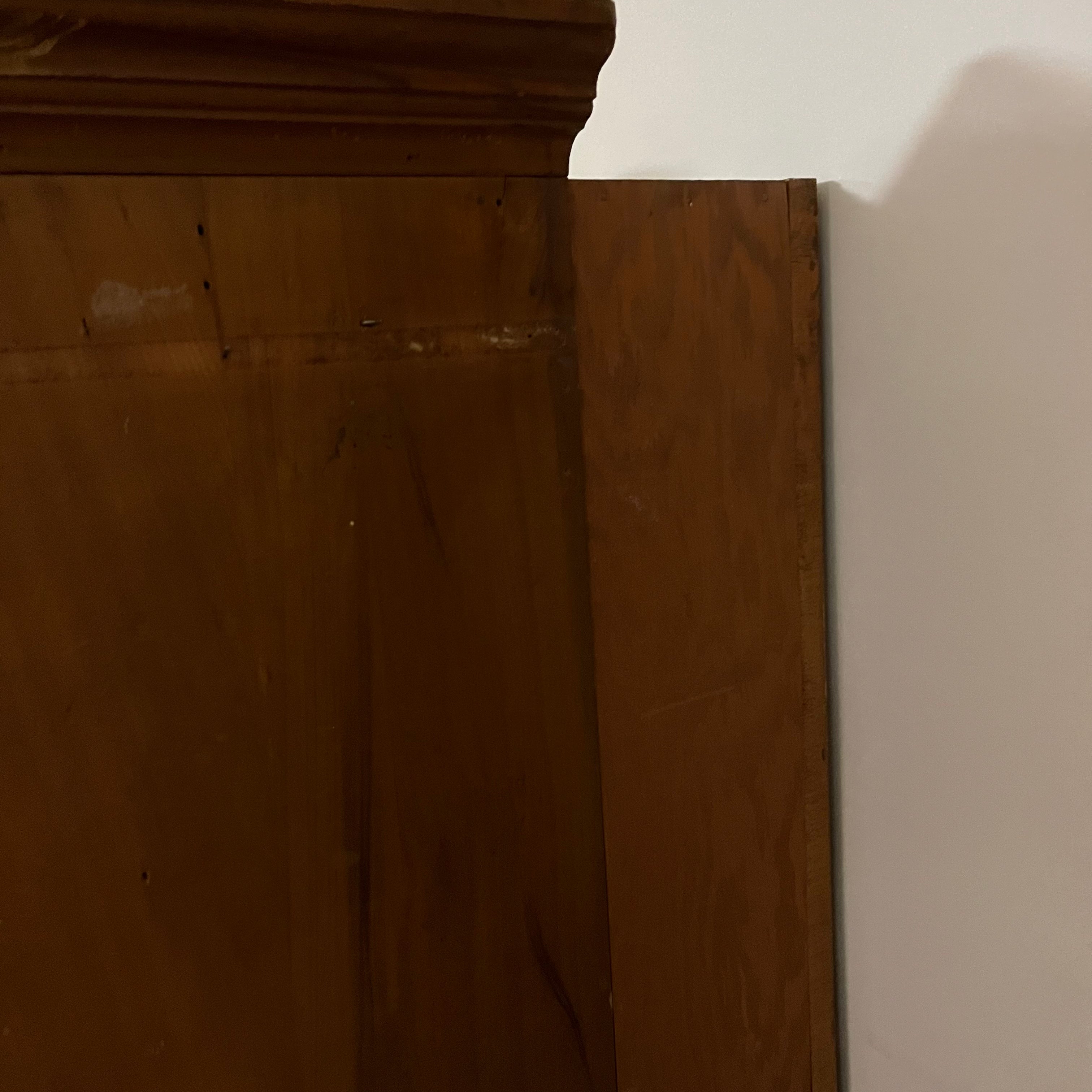 F509 Vintage solid wood armoire (no key)