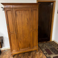 F509 Vintage solid wood armoire (no key)