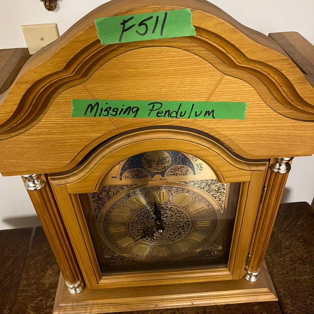 F511 Wooden mantel clock (no pendulum)