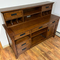 F512 Mission style wooden desk