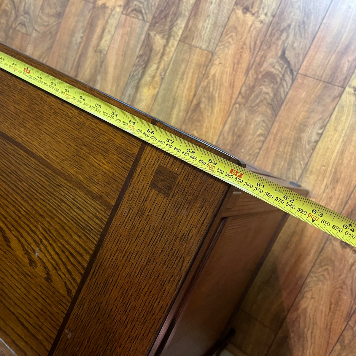 F512 Mission style wooden desk