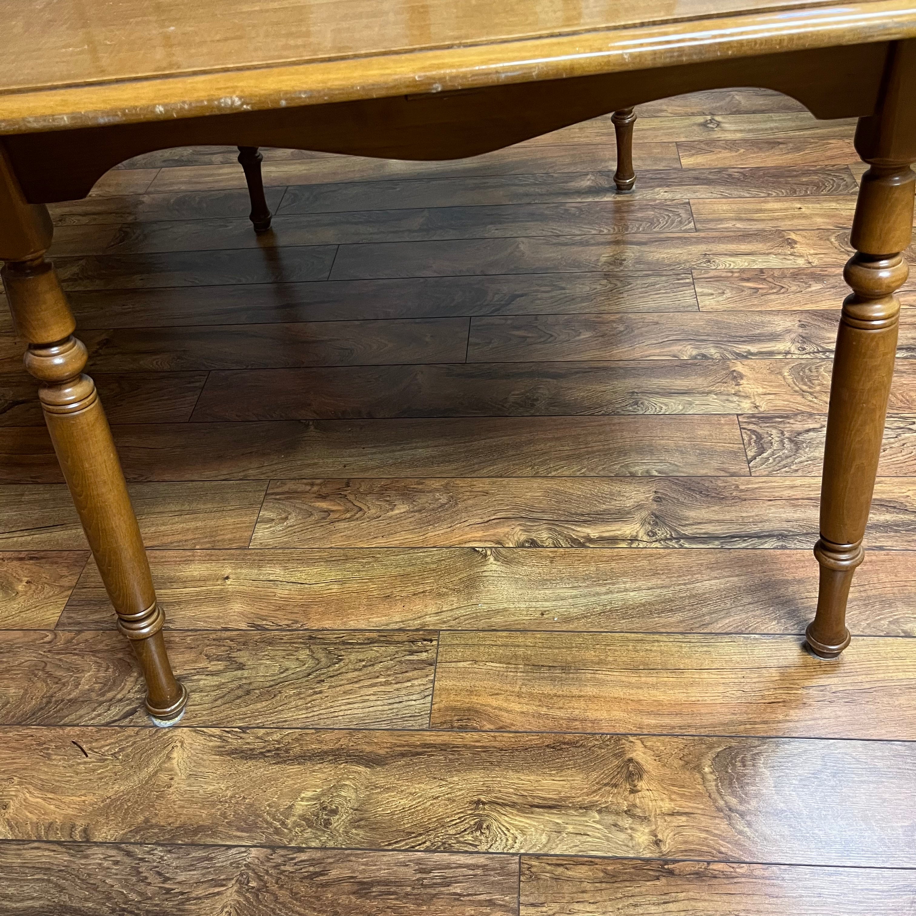 F513 Vintage wooden kitchen table (54" x 36" x 30")