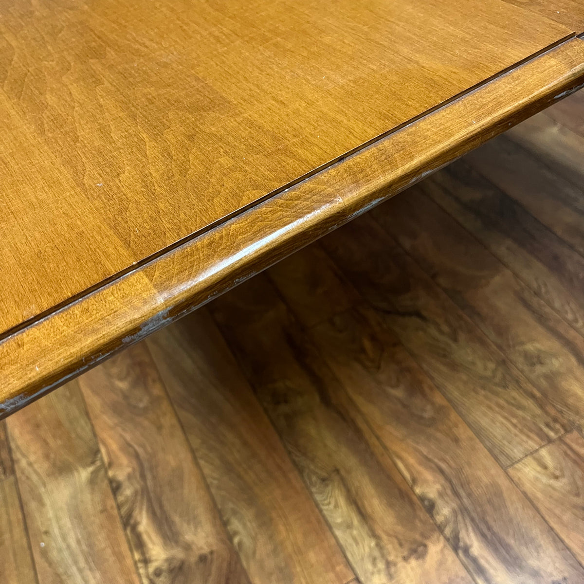 F513 Vintage wooden kitchen table (54" x 36" x 30")