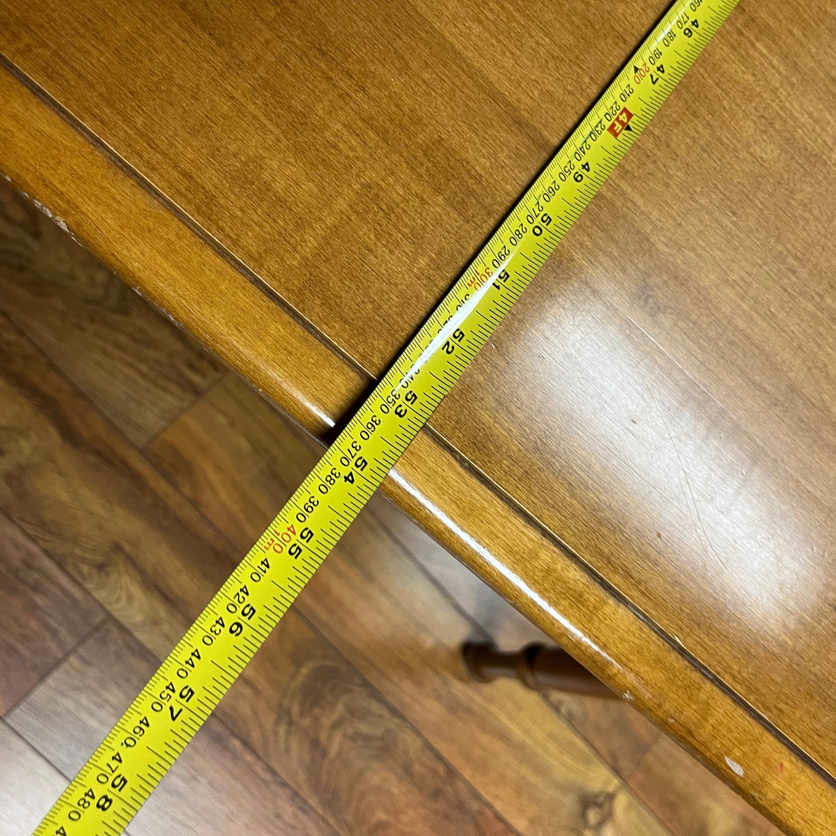 F513 Vintage wooden kitchen table (54" x 36" x 30")